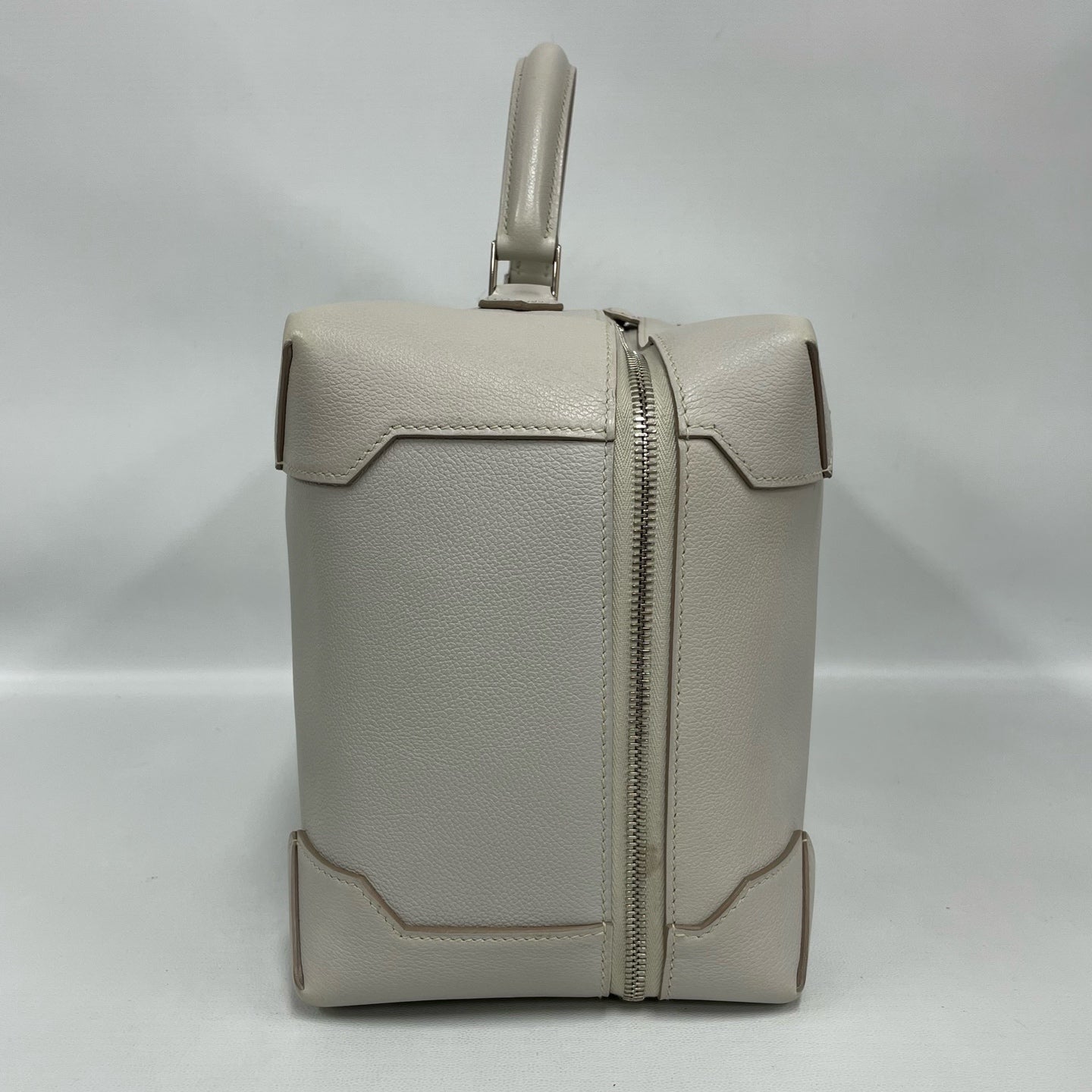 Hermès - Maxi Box - Pebbled calfskin leather - Light Grey - (Large)