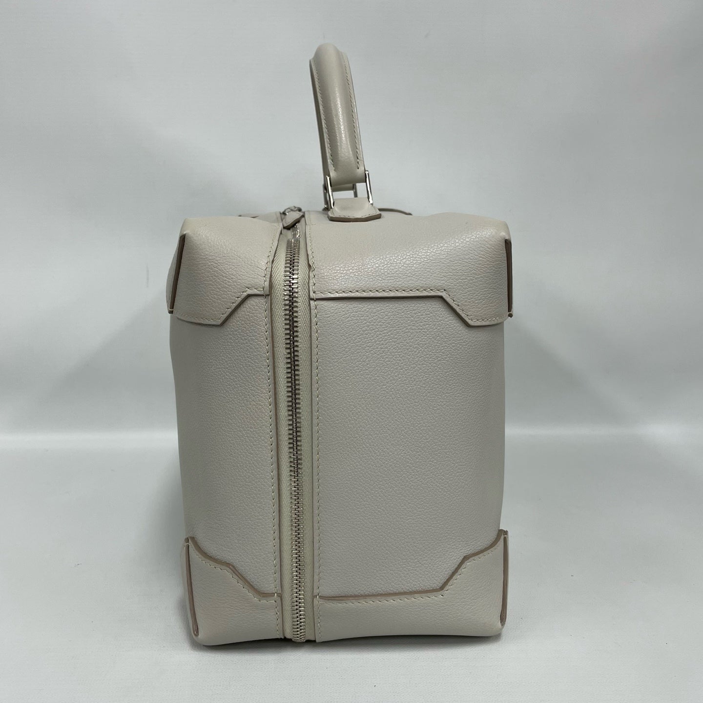 Hermès - Maxi Box - Pebbled calfskin leather - Light Grey - (Large)