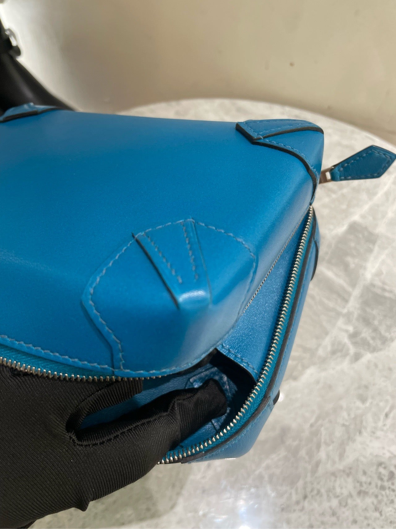 Hermès - Maxibox Clutch - Tadelakt leather - Izmir Blue - (small)