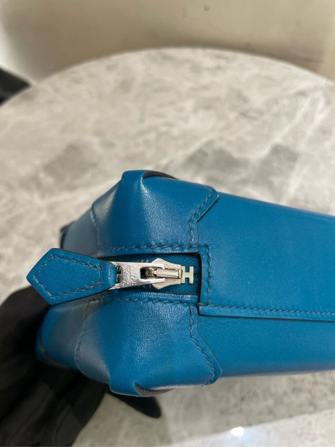 Hermès - MAXIBOX - Leather - Blue - (mini)