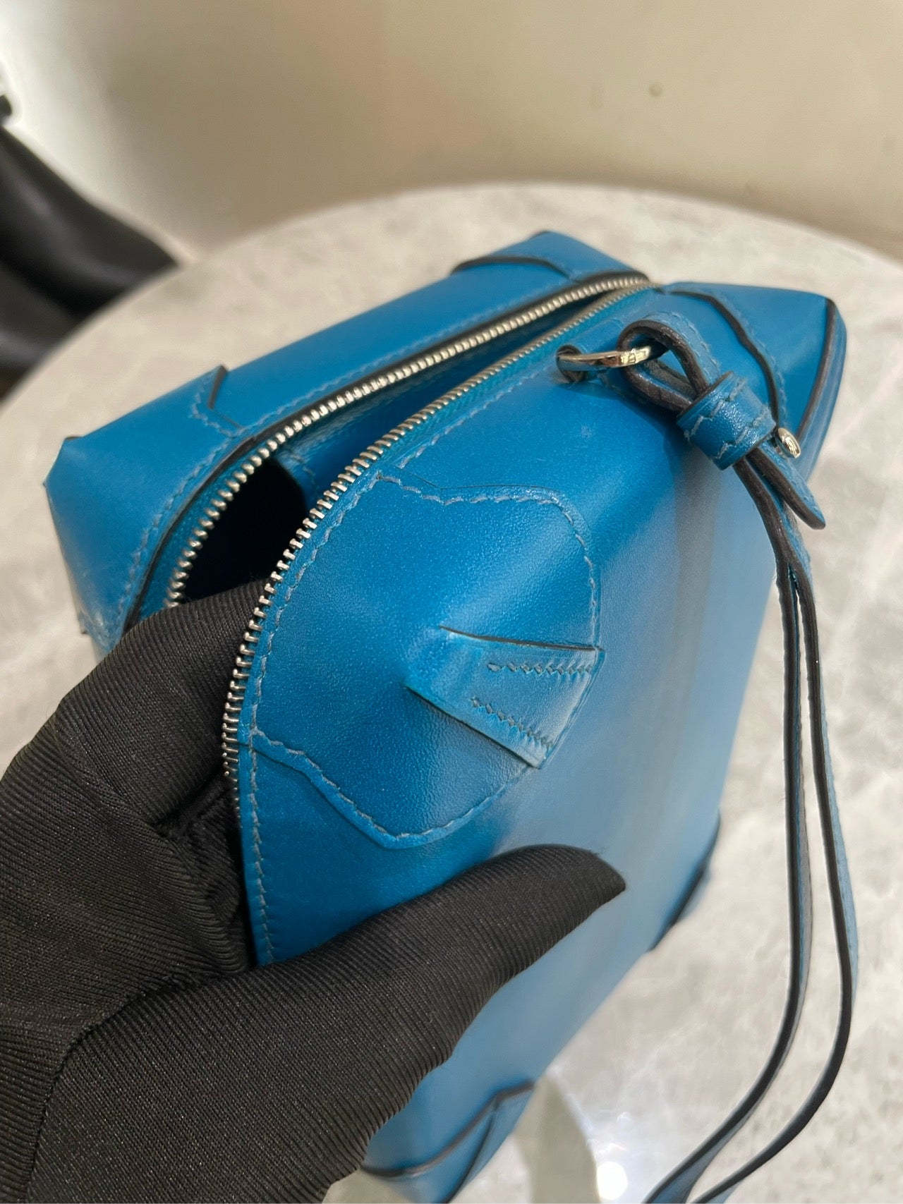 Hermès - MAXIBOX - Leather - Blue - (mini)