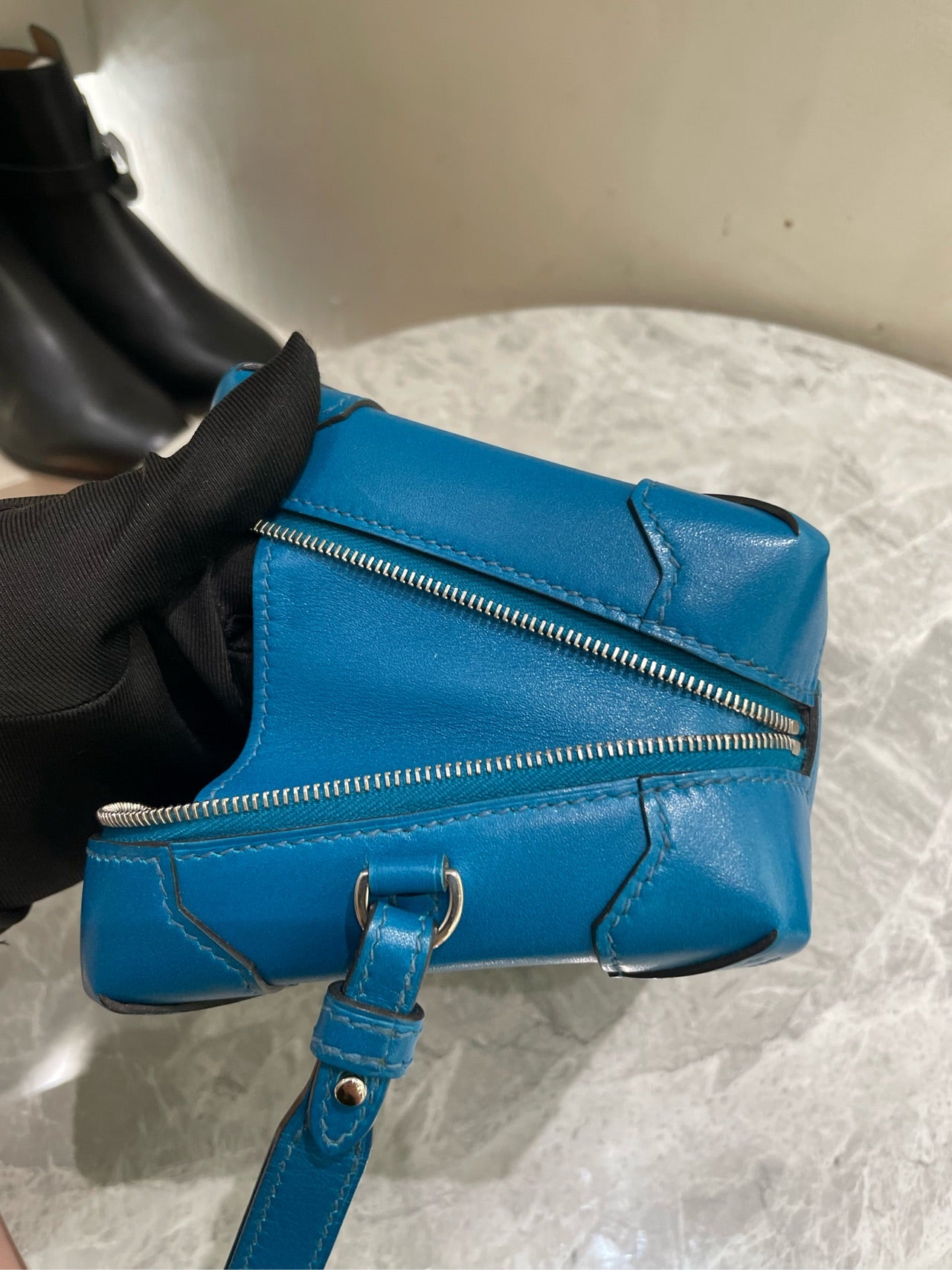 Hermès - MAXIBOX - Leather - Blue - (mini)