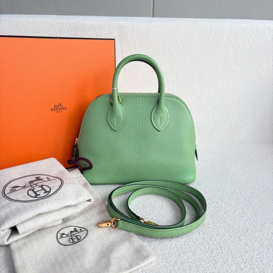Hermes - Mini Bolide - Leather - Green - (mini)