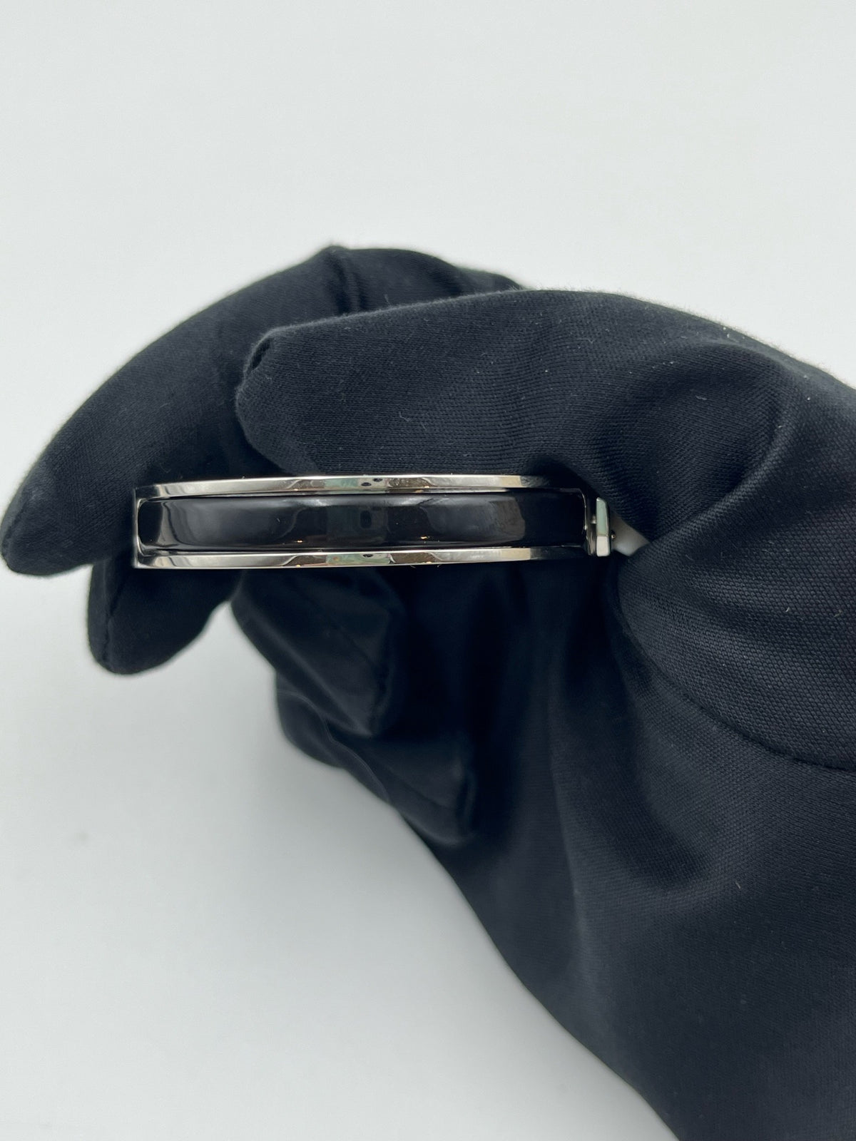 Hermes - Mini Clic Kelly PM - Palladium-plated metal with black enamel inlay. - Multicolour - (PM)