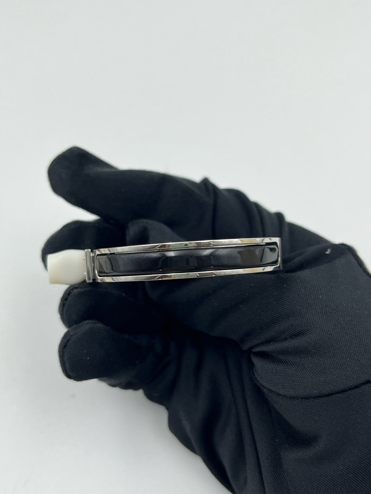 Hermes - Mini Clic Kelly PM - Palladium-plated metal with black enamel inlay. - Multicolour - (PM)