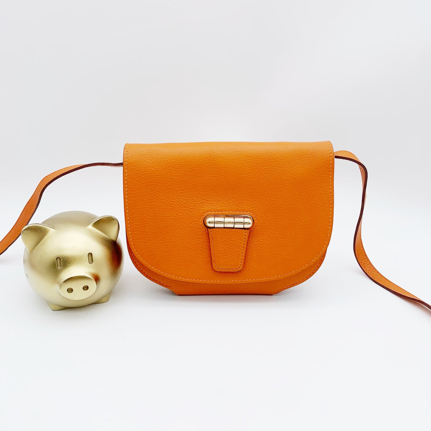 Hermes - Mini Convoyeur - Leather - Orange - (mini)
