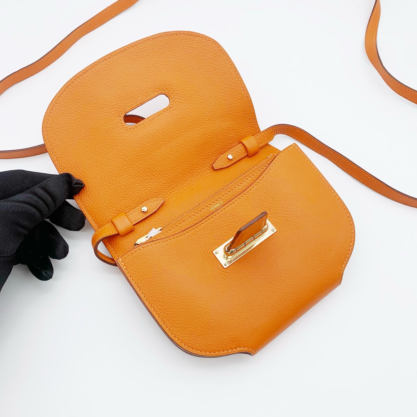Hermes - Mini Convoyeur - Leather - Orange - (mini)