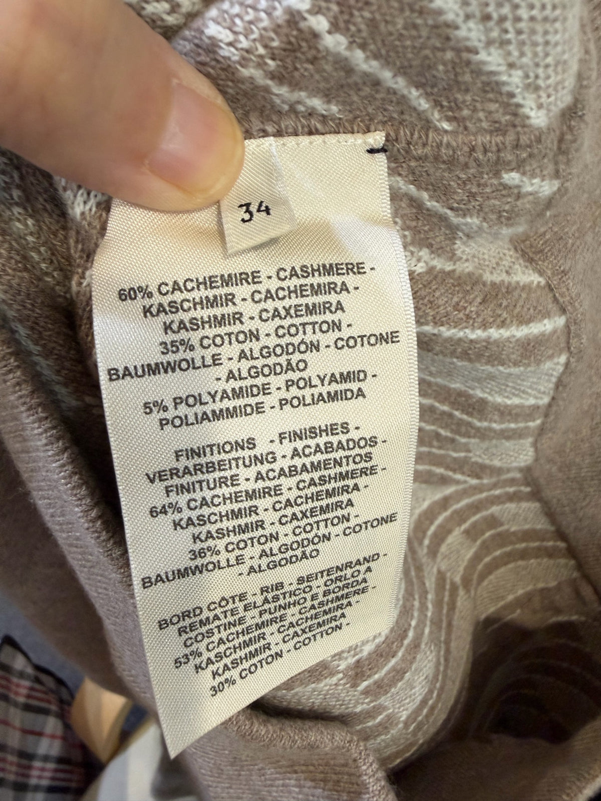 Hermès - Other - Cashmere - Beige - (34)