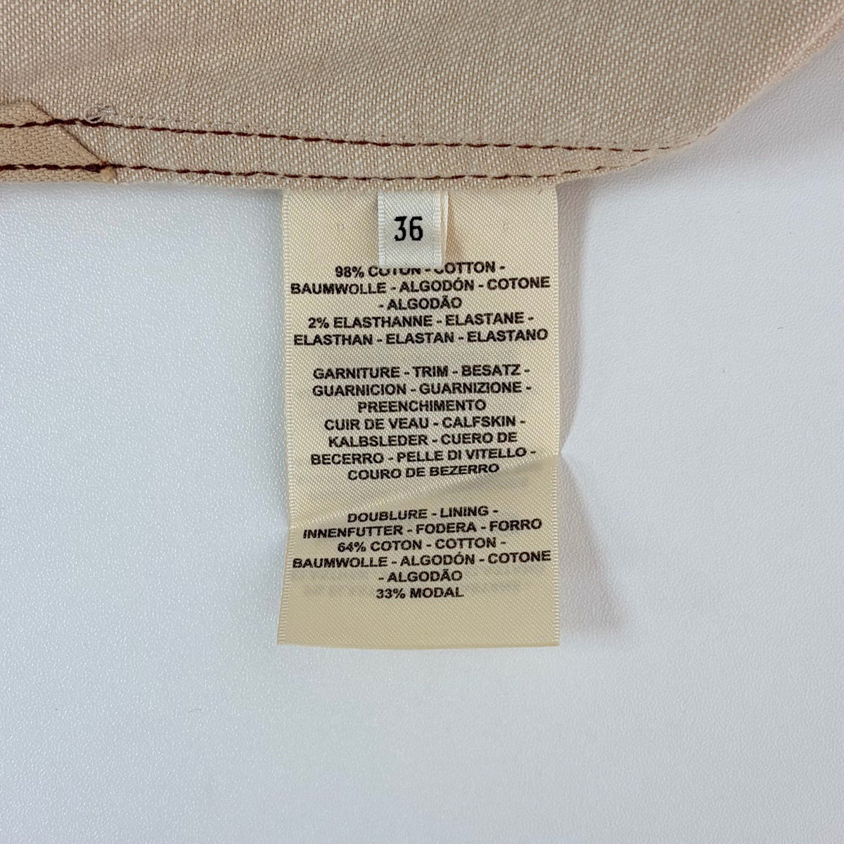 Hermès - Other - Cotton - Beige - (36)