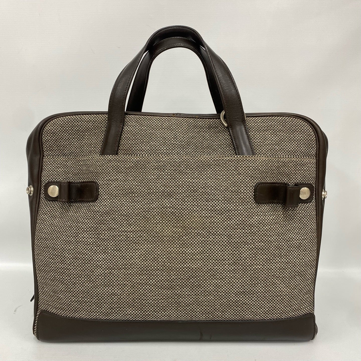 Hermès - Other - Cowhide leather and woven canvas - Brown