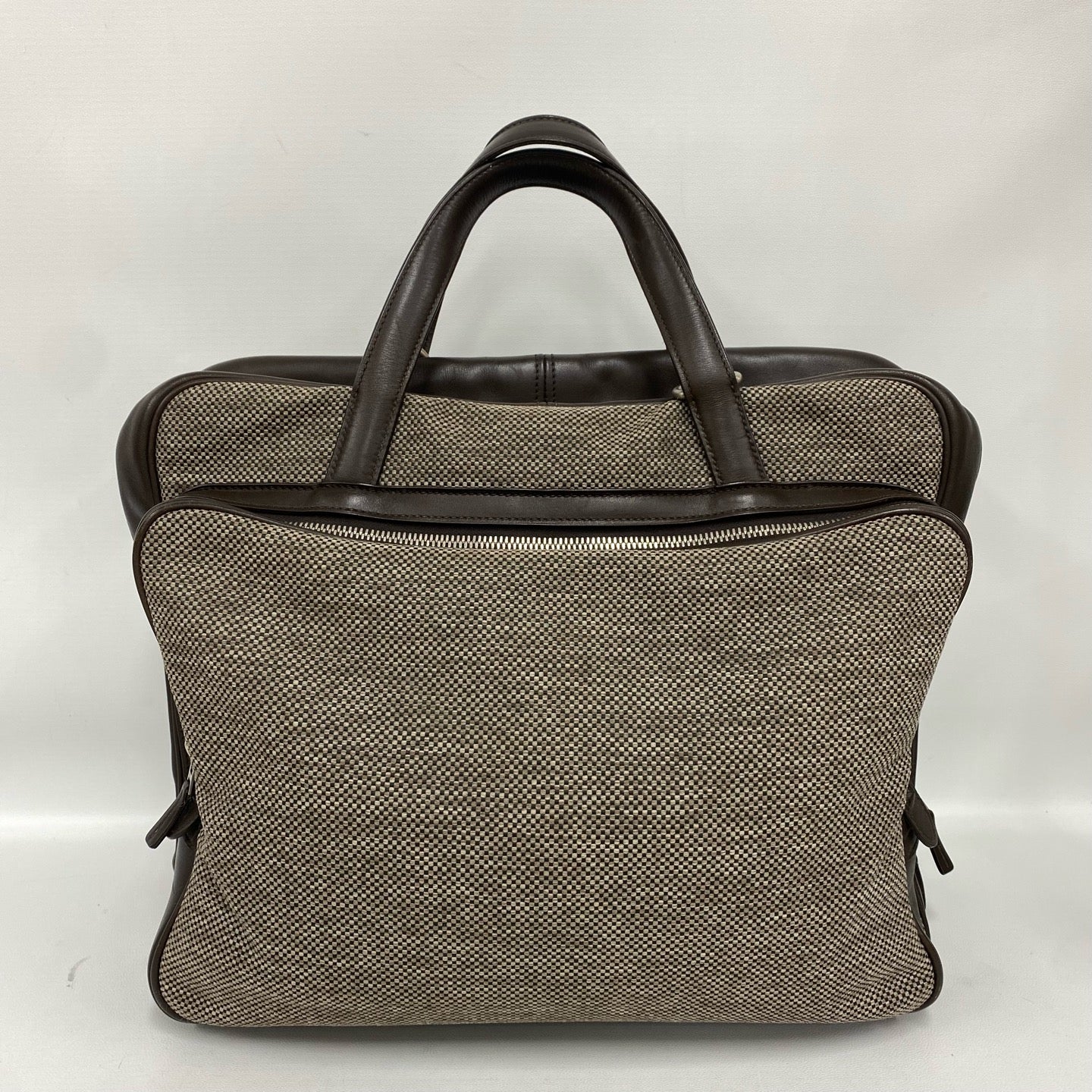 Hermès - Other - Cowhide leather and woven canvas - Brown