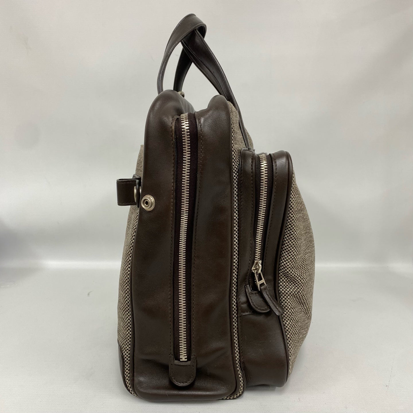 Hermès - Other - Cowhide leather and woven canvas - Brown