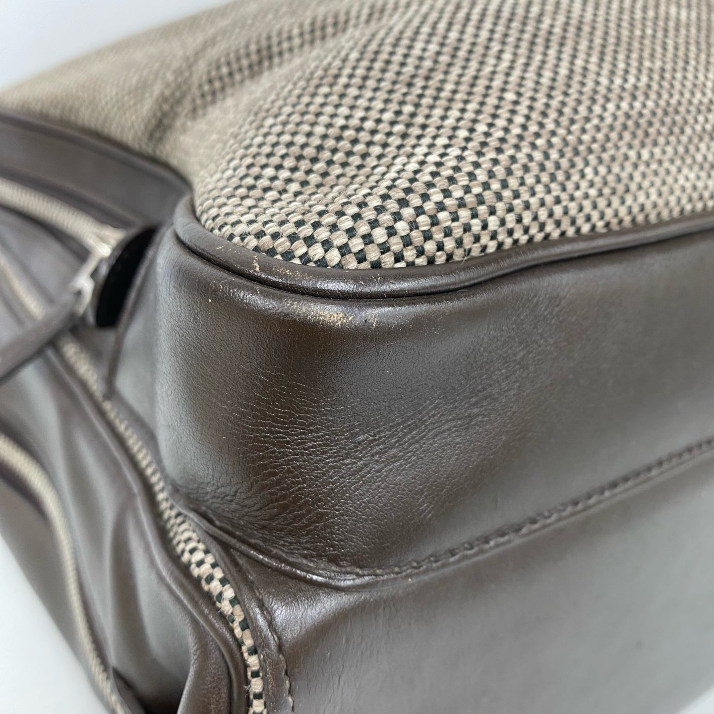 Hermès - Other - Cowhide leather and woven canvas - Brown