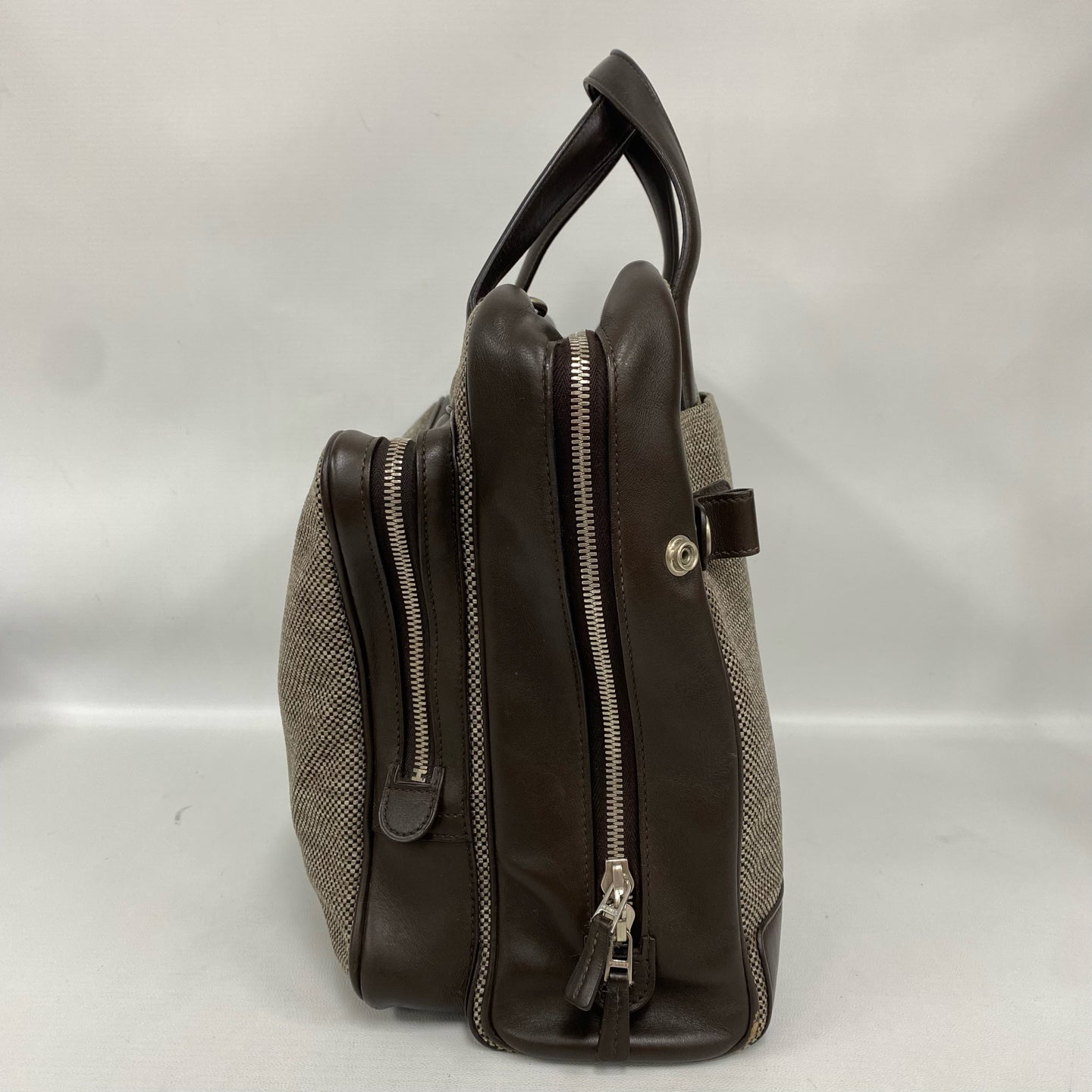 Hermès - Other - Cowhide leather and woven canvas - Brown