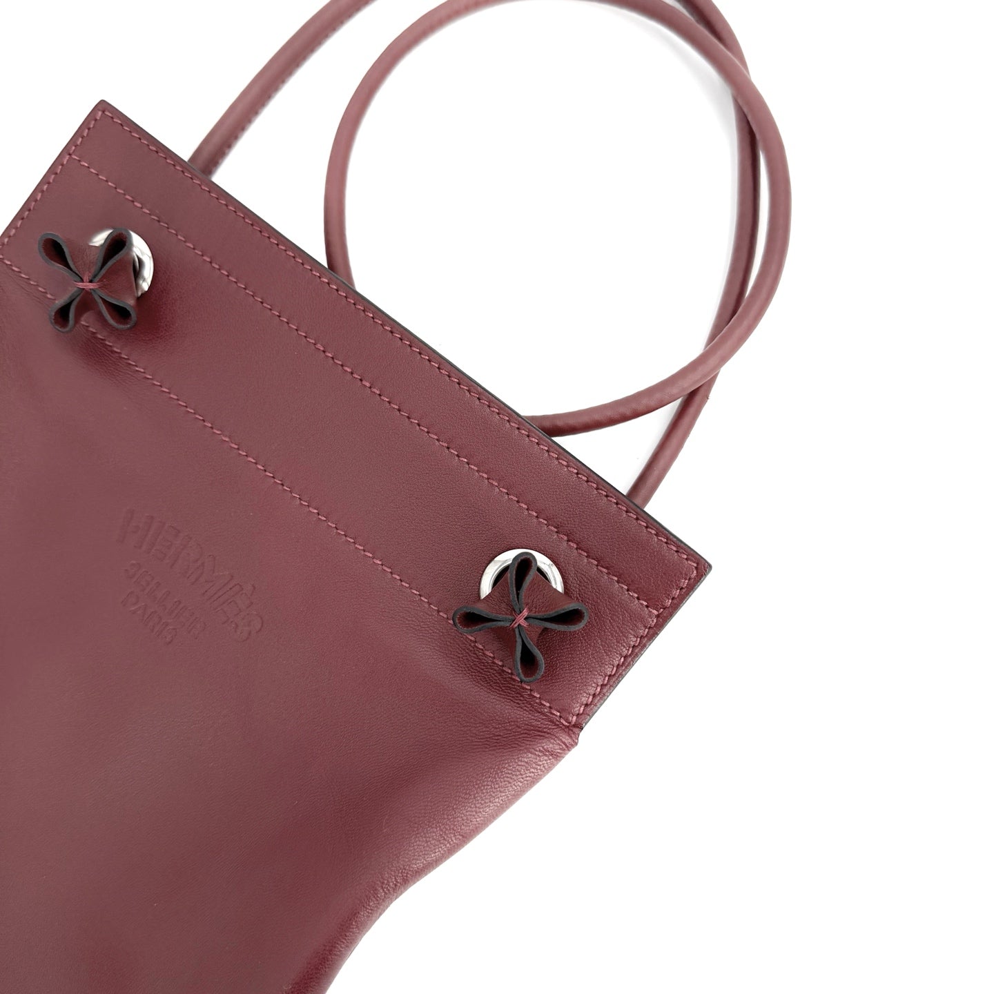 Hermes - Other - Leather - Burgundy - (mini)