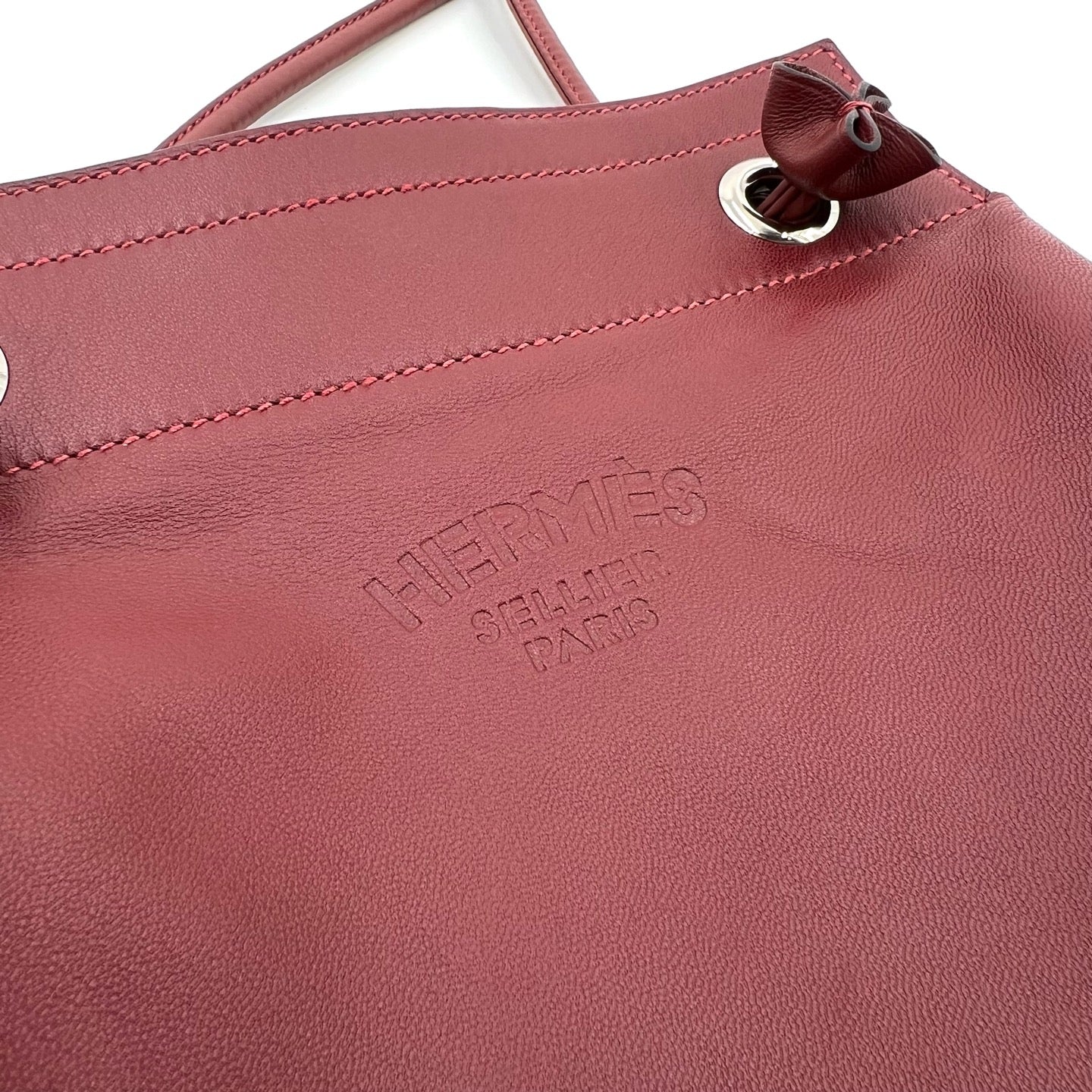 Hermes - Other - Leather - Burgundy - (mini)