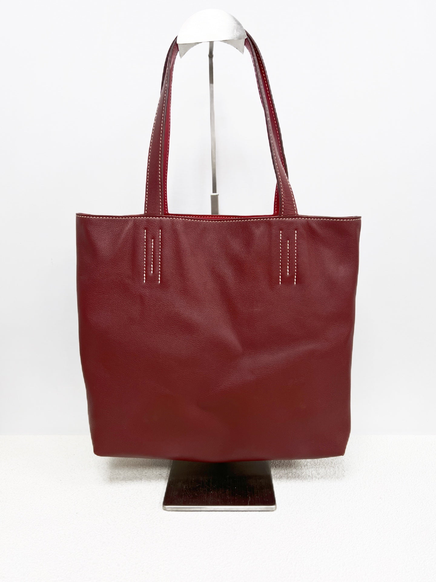 Hermes - Other - Leather - Burgundy - (small)