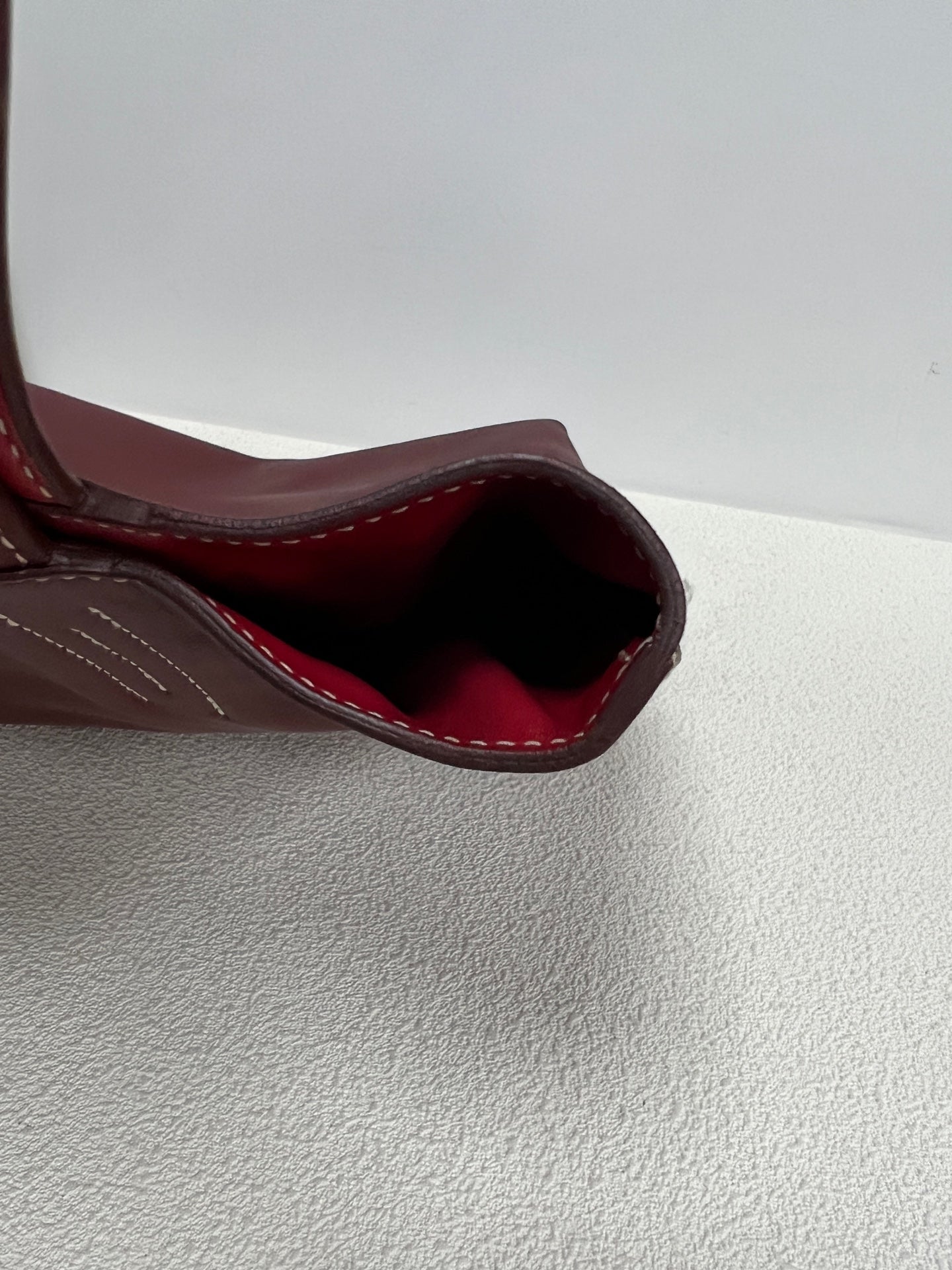 Hermes - Other - Leather - Burgundy - (small)