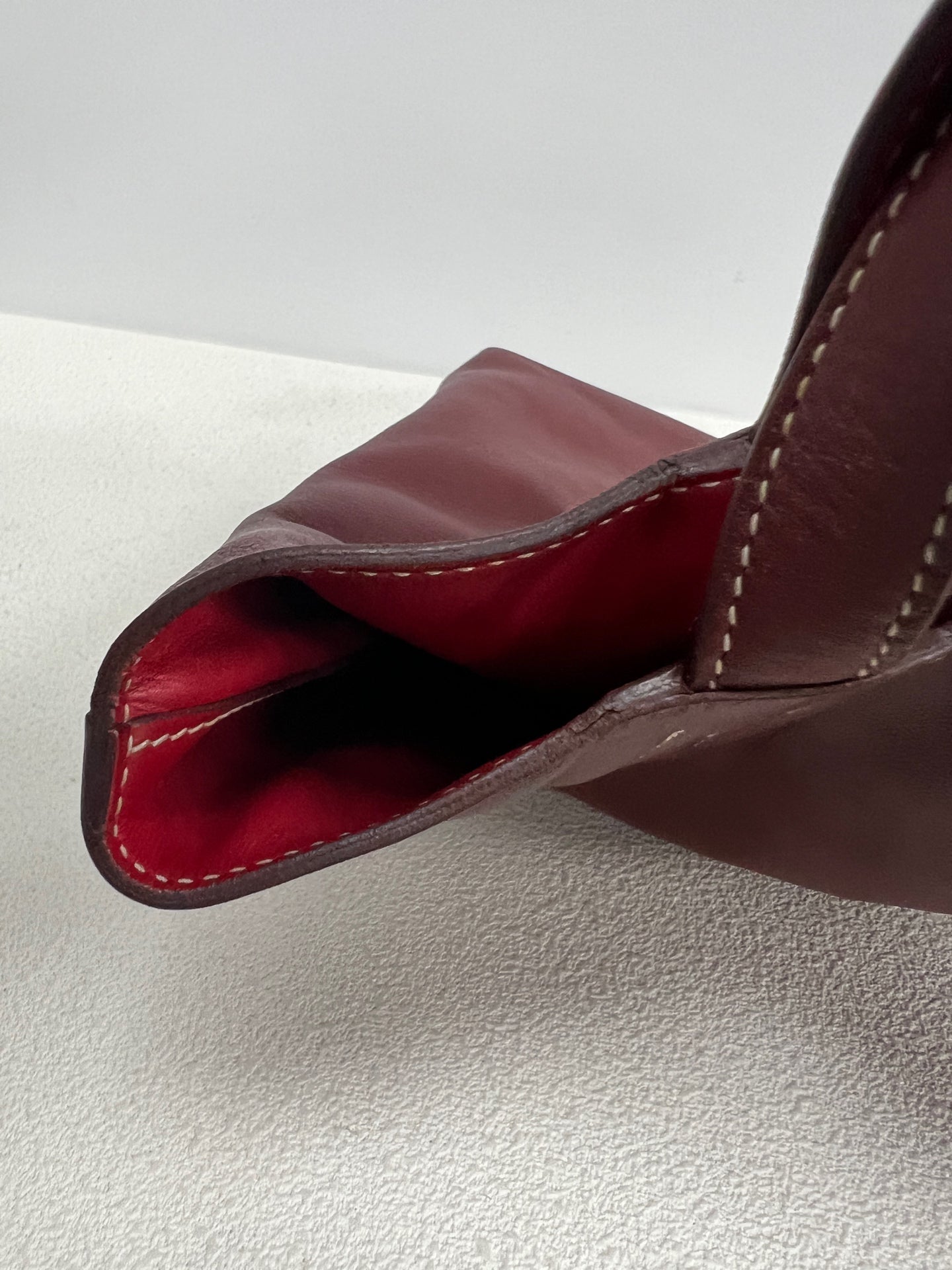 Hermes - Other - Leather - Burgundy - (small)
