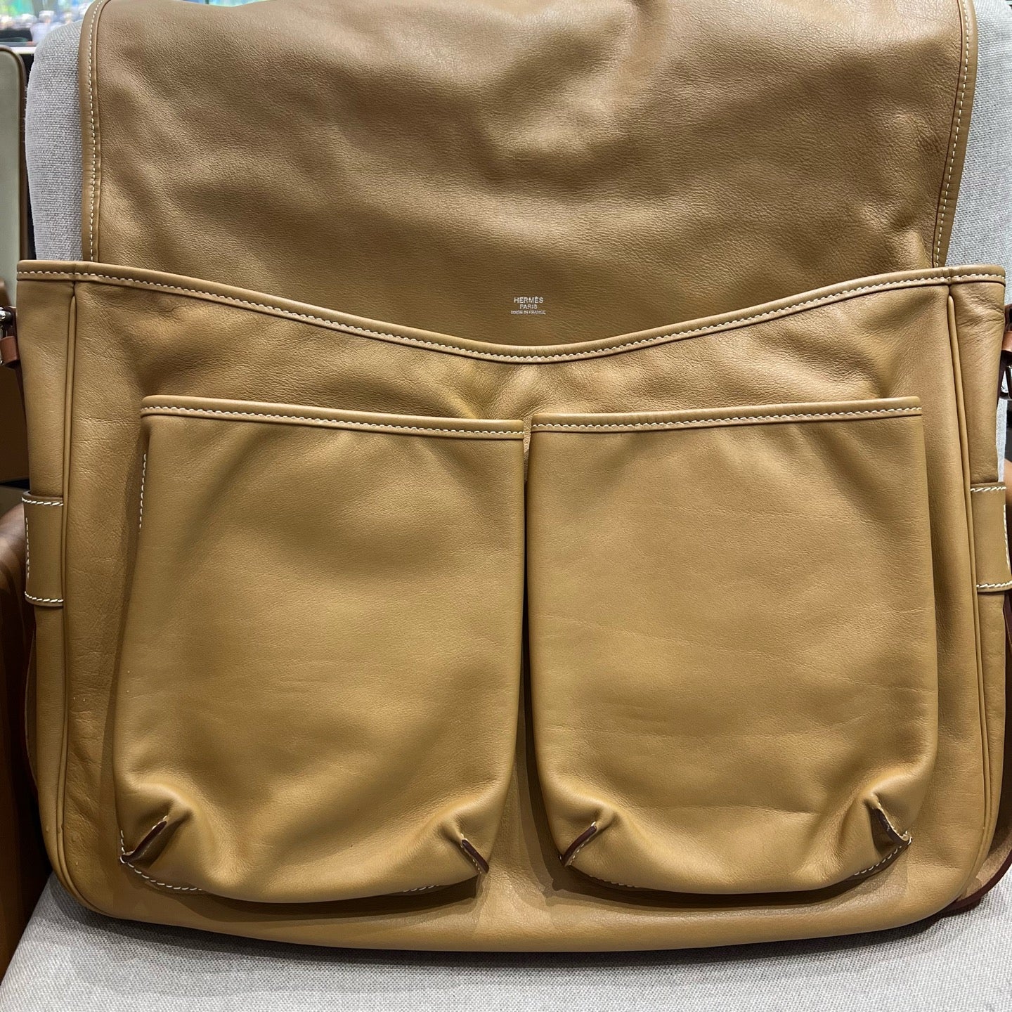 Hermès - Other - Leather - Camel - (large)