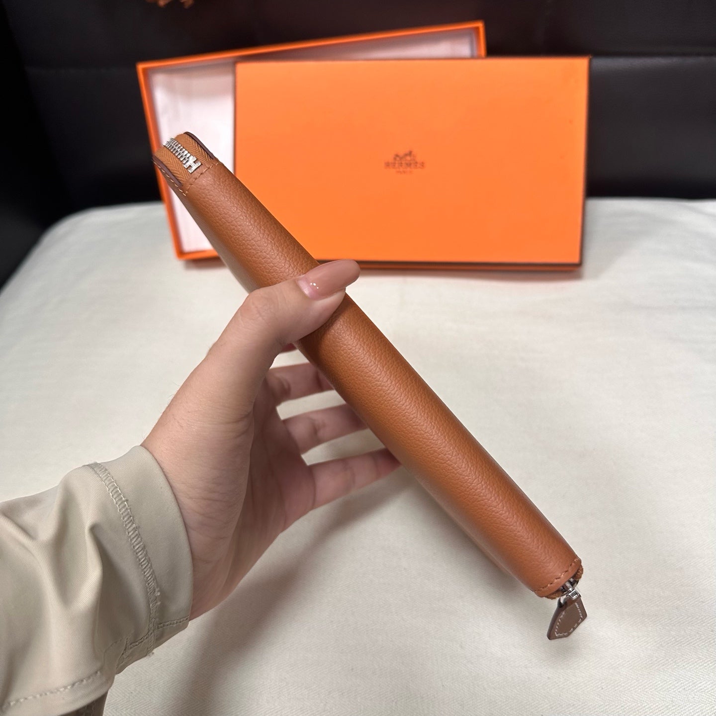 Hermes - Other - Leather - Gold - (medium)