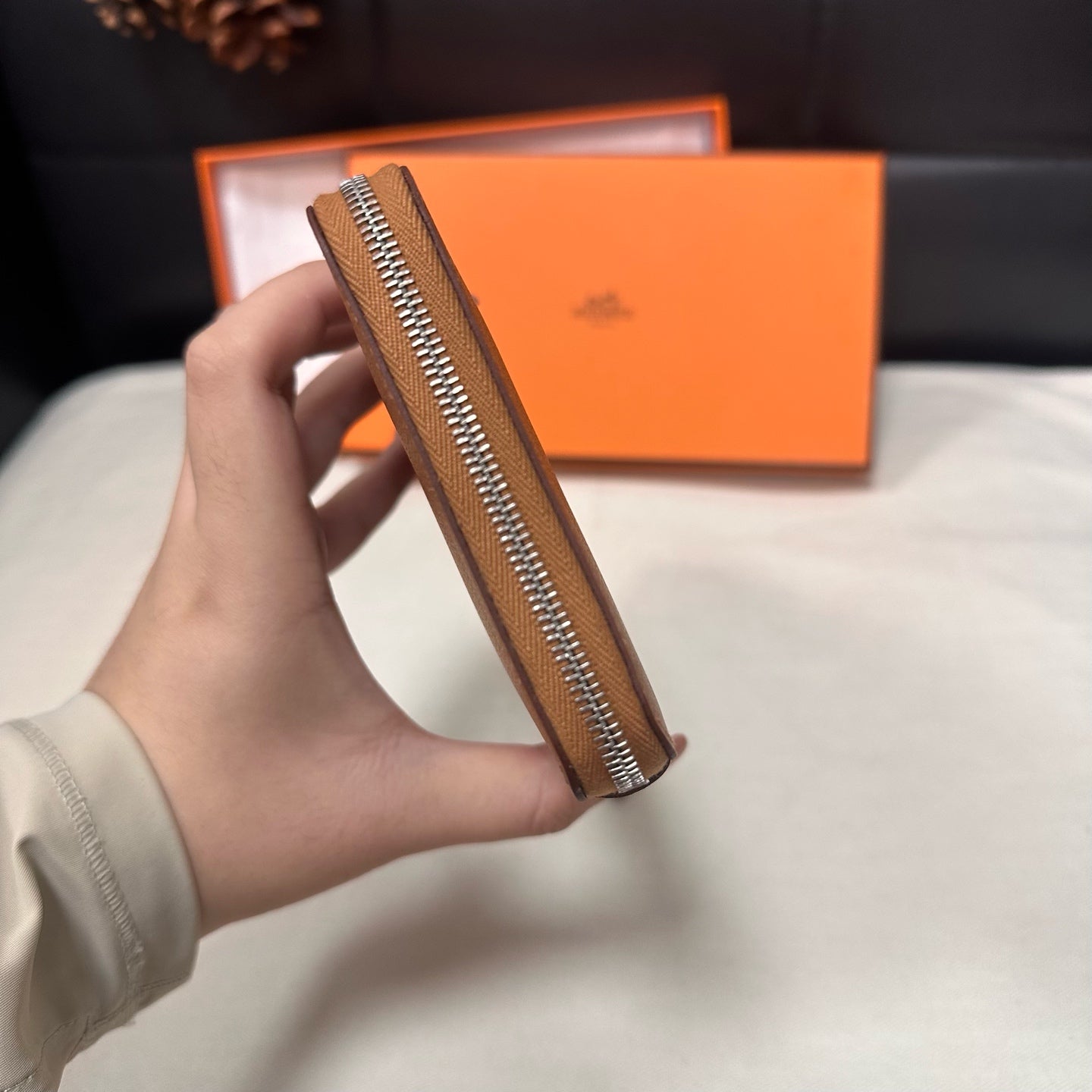 Hermes - Other - Leather - Gold - (medium)