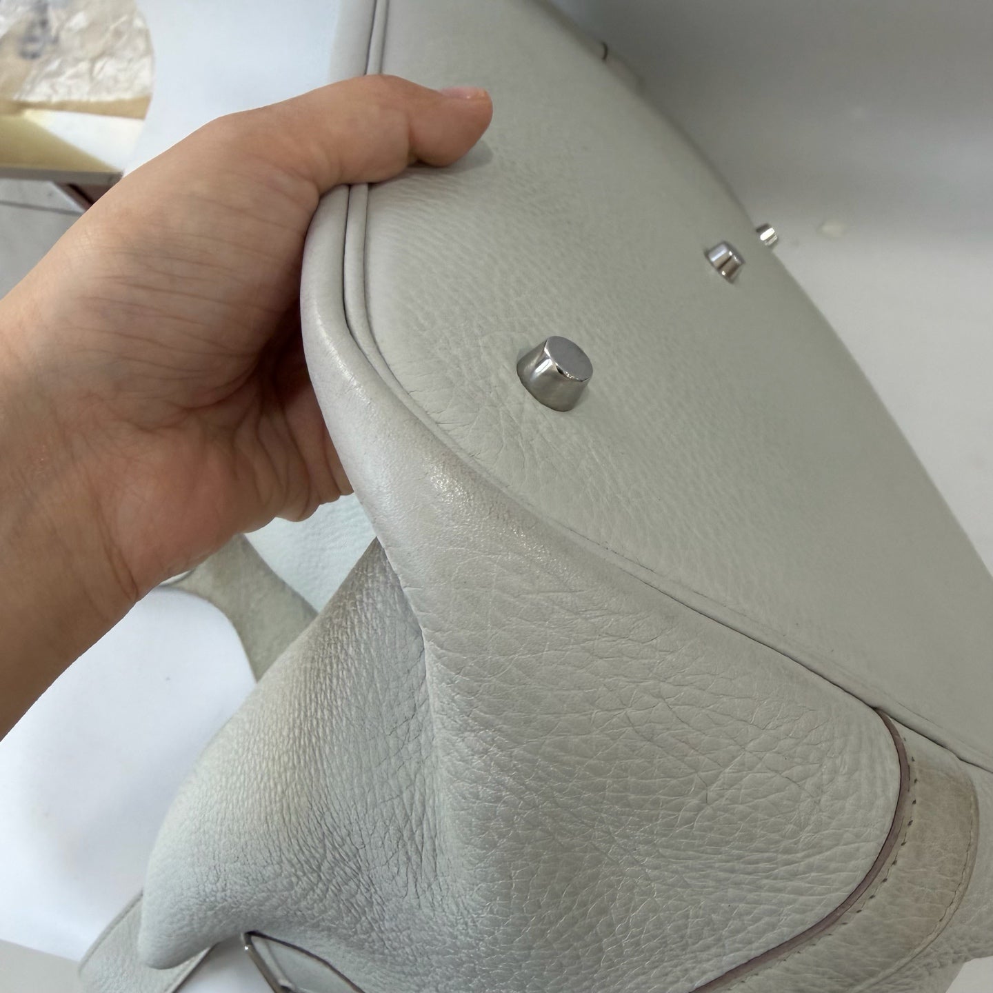 Hermes - Other - Leather - Grey - (large)