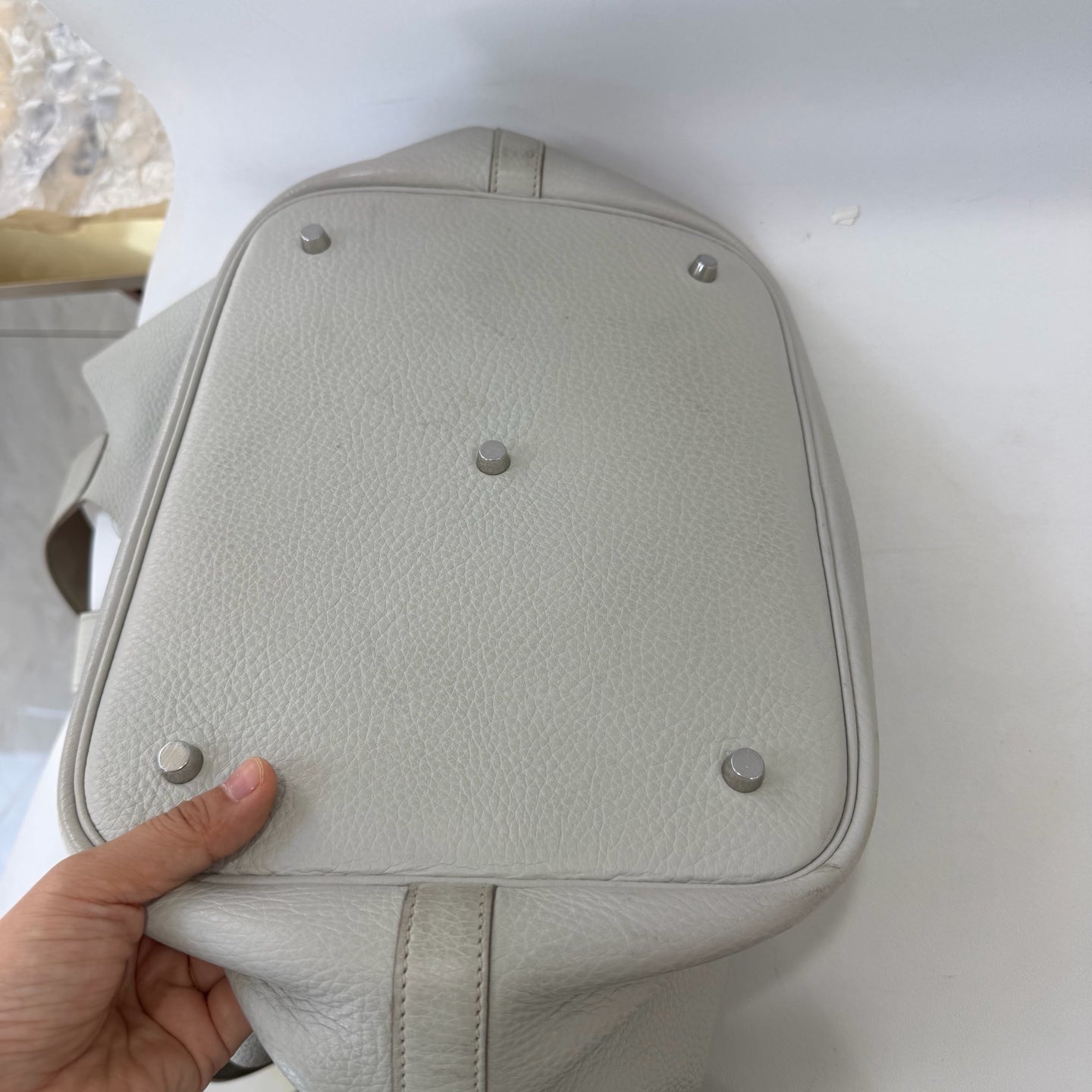 Hermes - Other - Leather - Grey - (large)