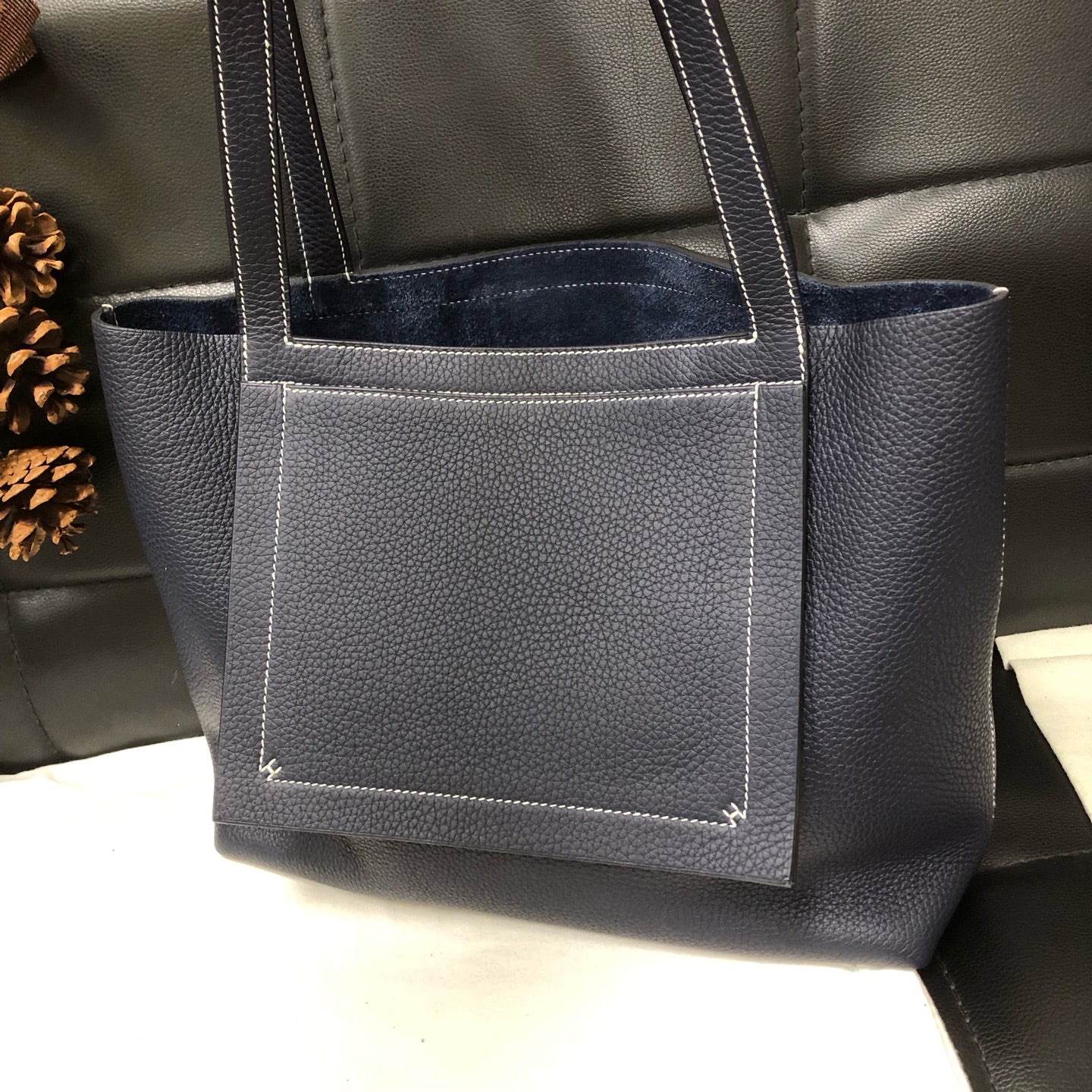 Hermes - Other - Leather - Navy - (medium)