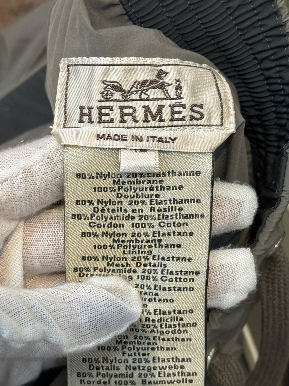 Hermès - Other - Polyamide - Grey - (42)