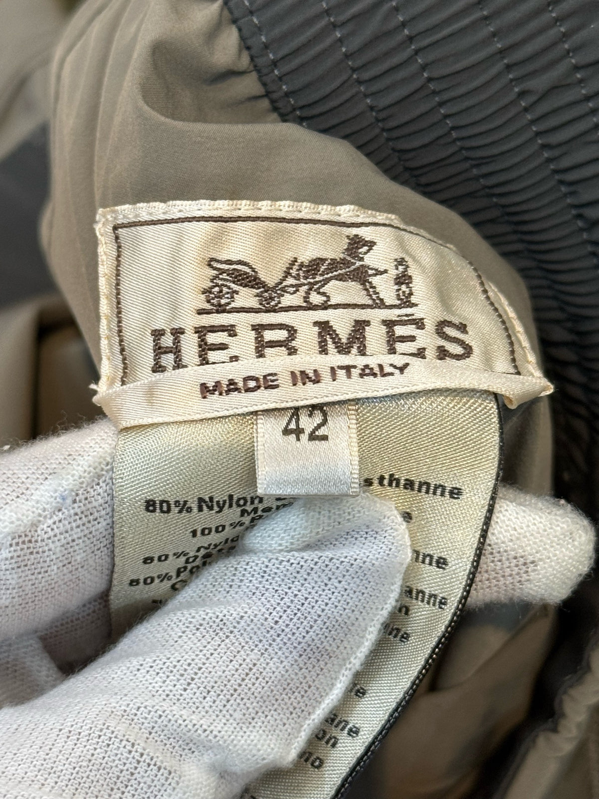 Hermès - Other - Polyamide - Grey - (42)