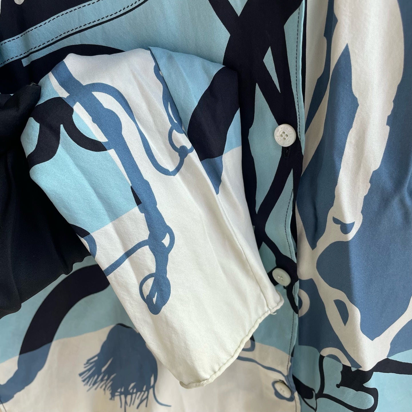 Hermès - Other - Silk - Blue - (34)