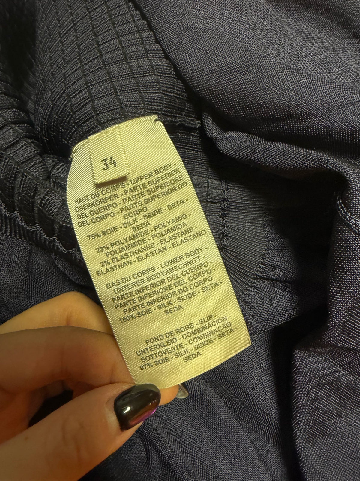Hermès - Other - Silk - Navy - (34)