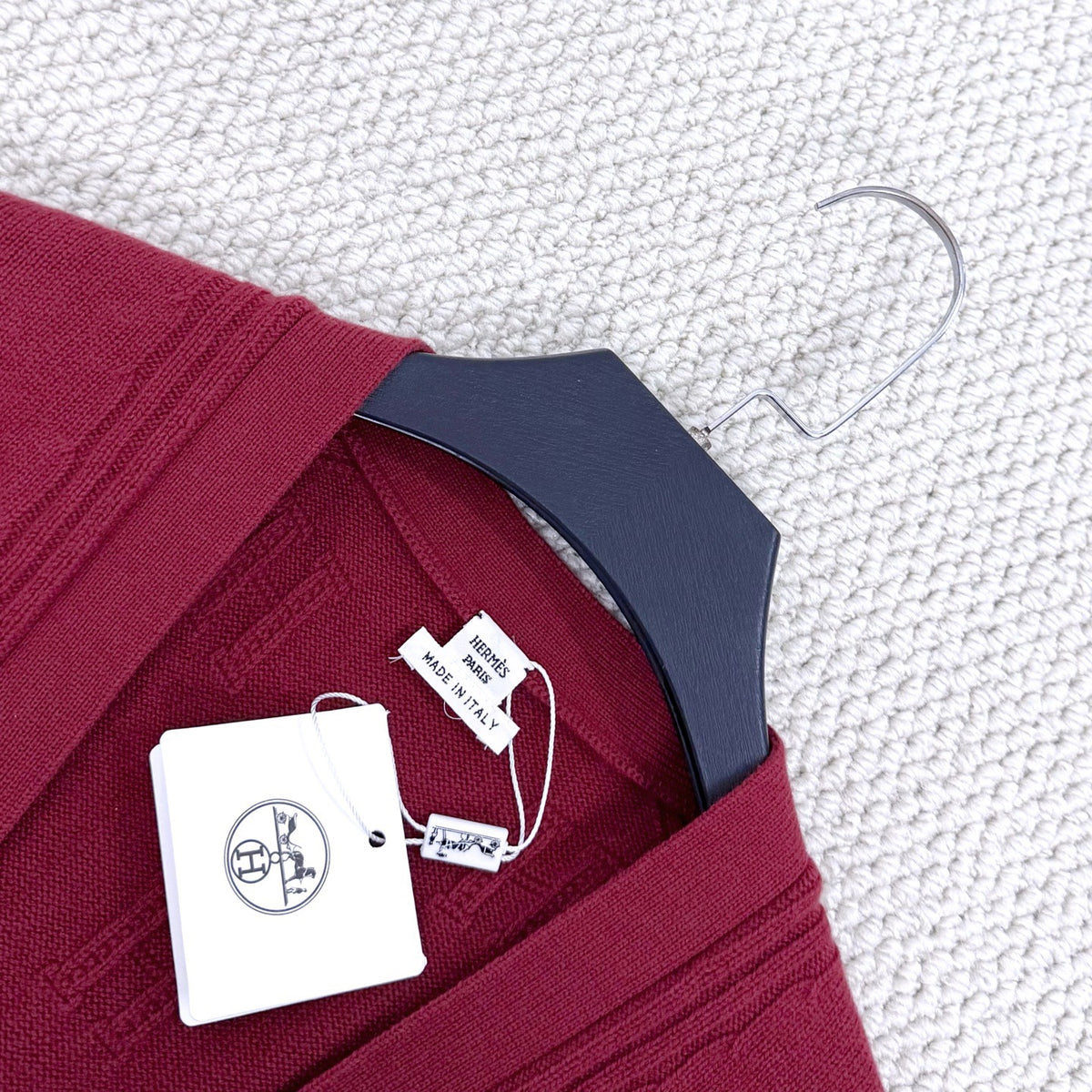 Hermès - Other - Wool - Burgundy - (36)