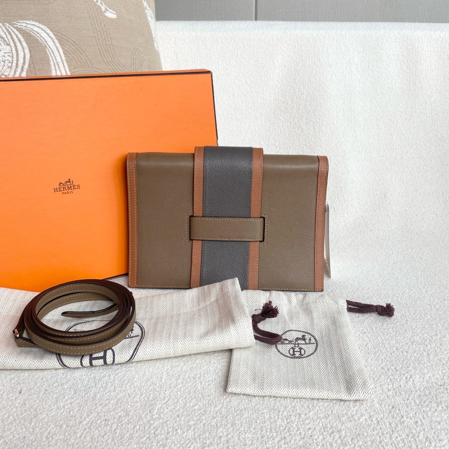 Hermès - Passant - Evercolor leather - Multicolour - (small)