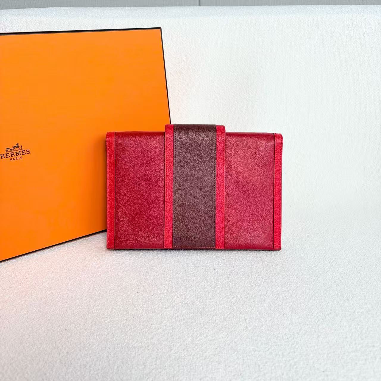 Hermès - Passant - Evercolor leather - Red - (Small)