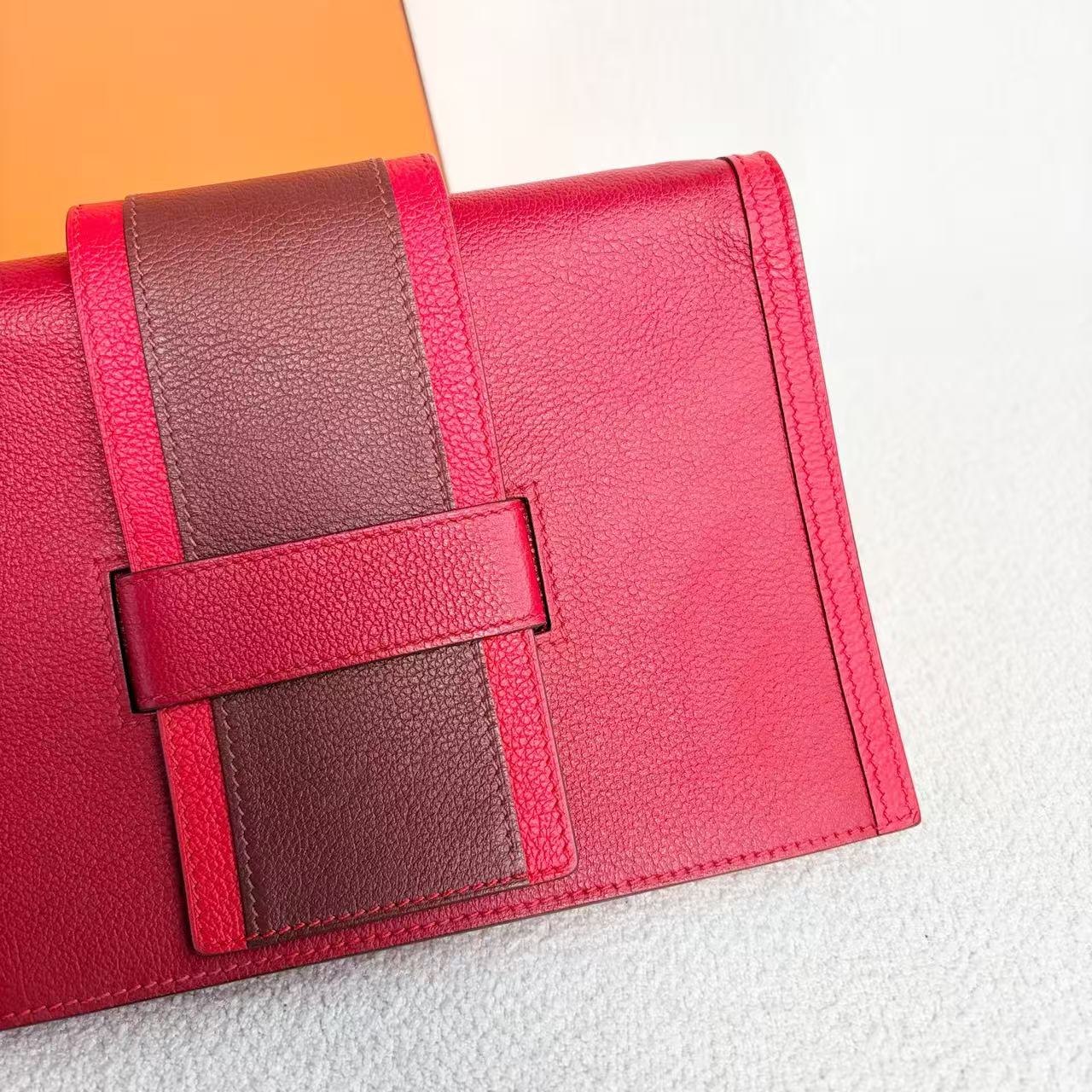 Hermès - Passant - Evercolor leather - Red - (Small)