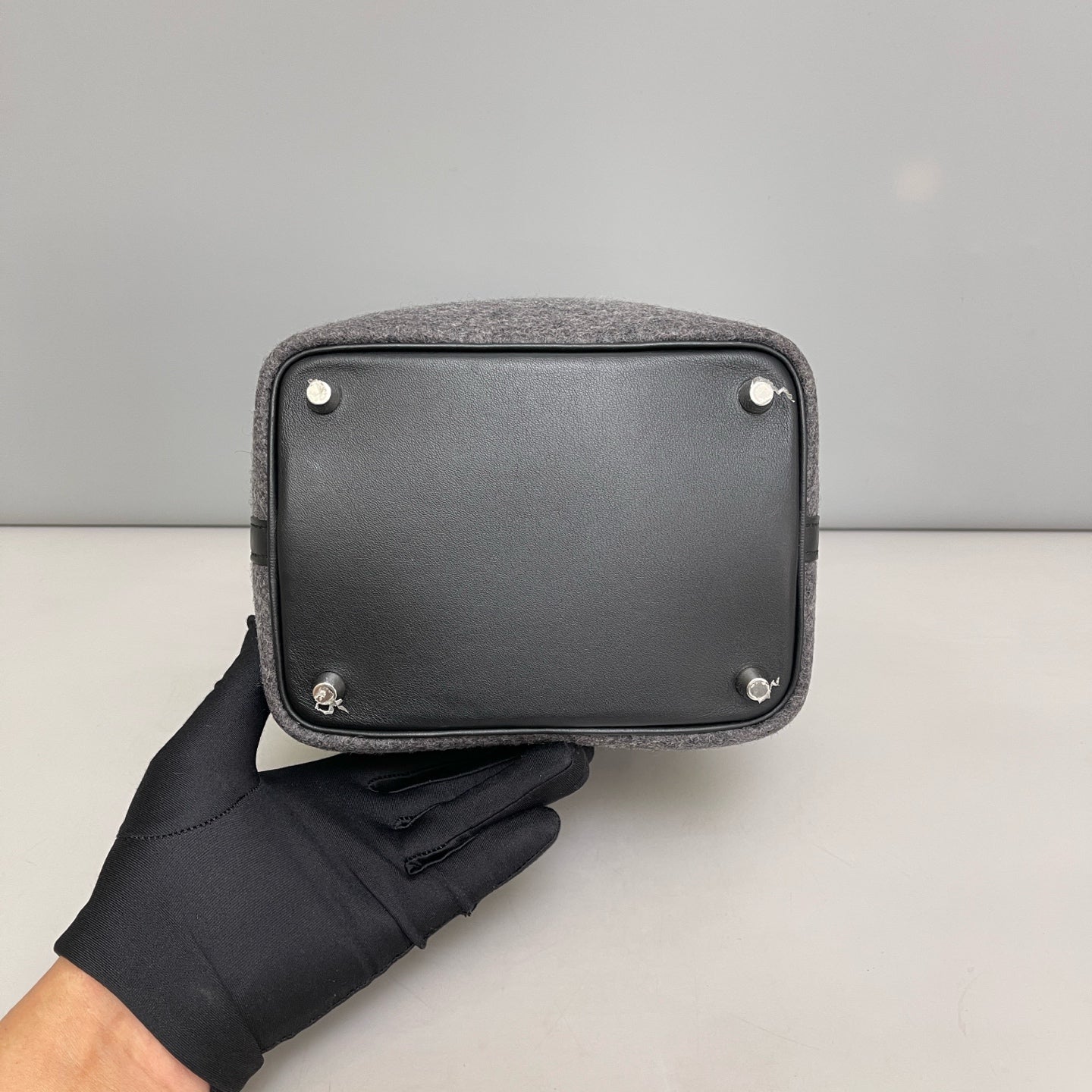 Hermes - Picotin 18 - Cloth - Grey - (mini)