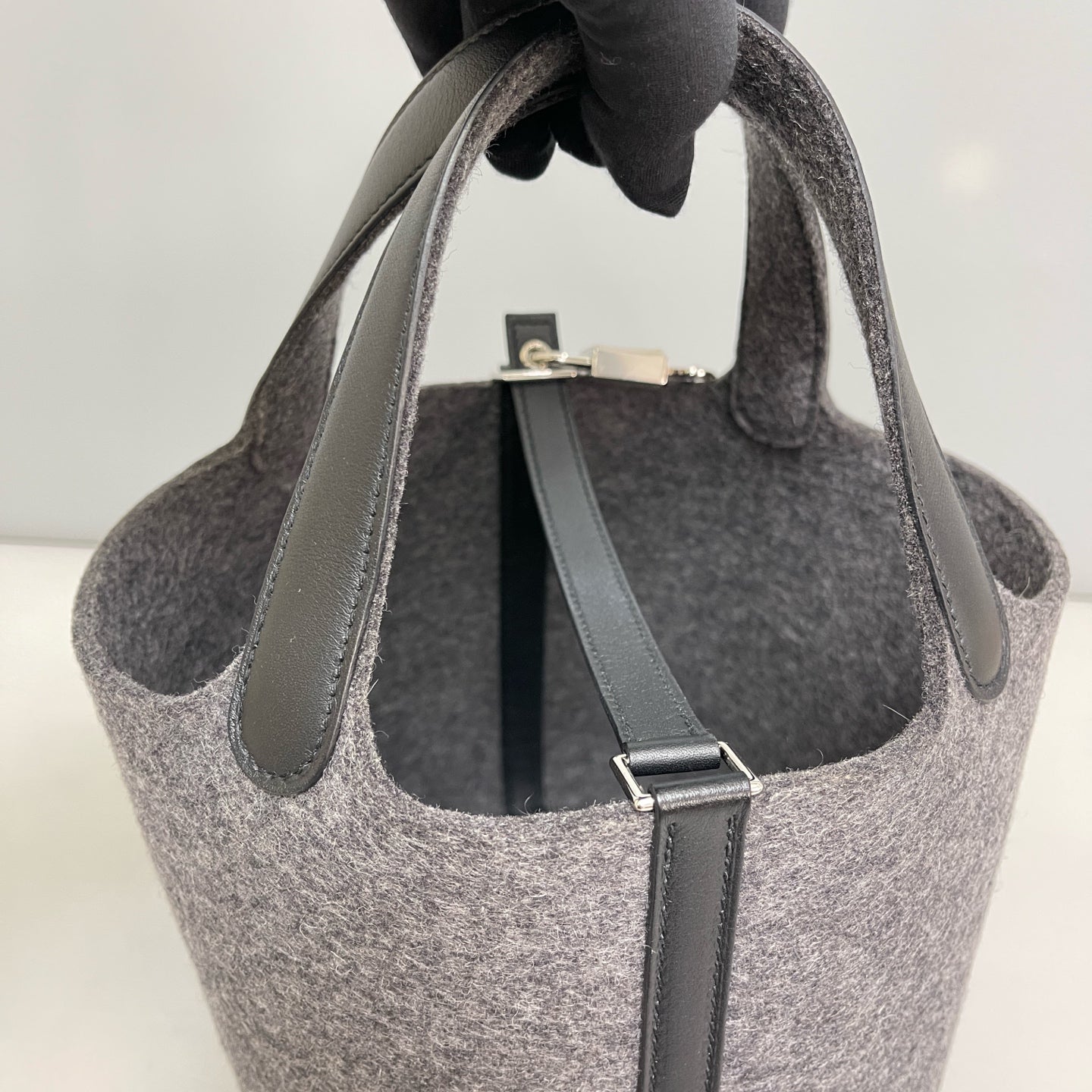 Hermes - Picotin 18 - Cloth - Grey - (mini)
