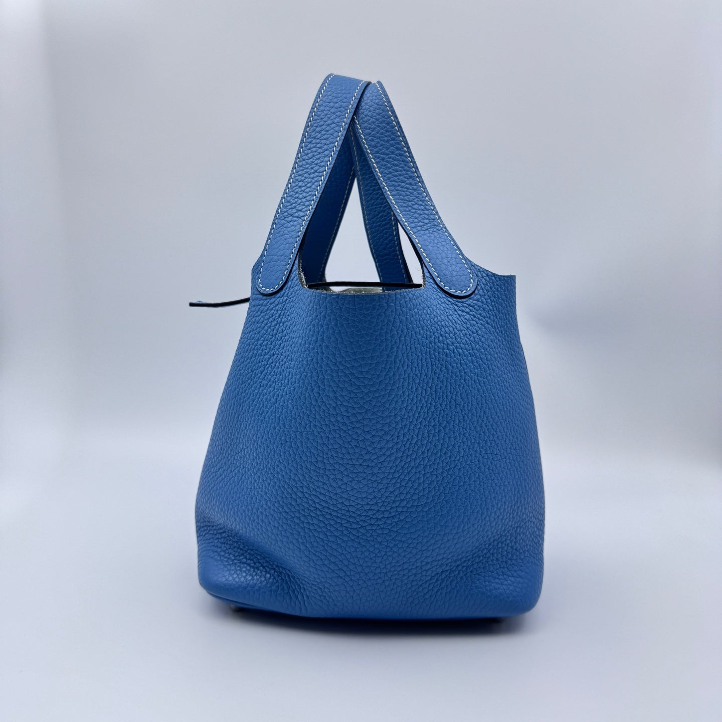 Hermes - Picotin 18 - Leather - Blue - (mini)