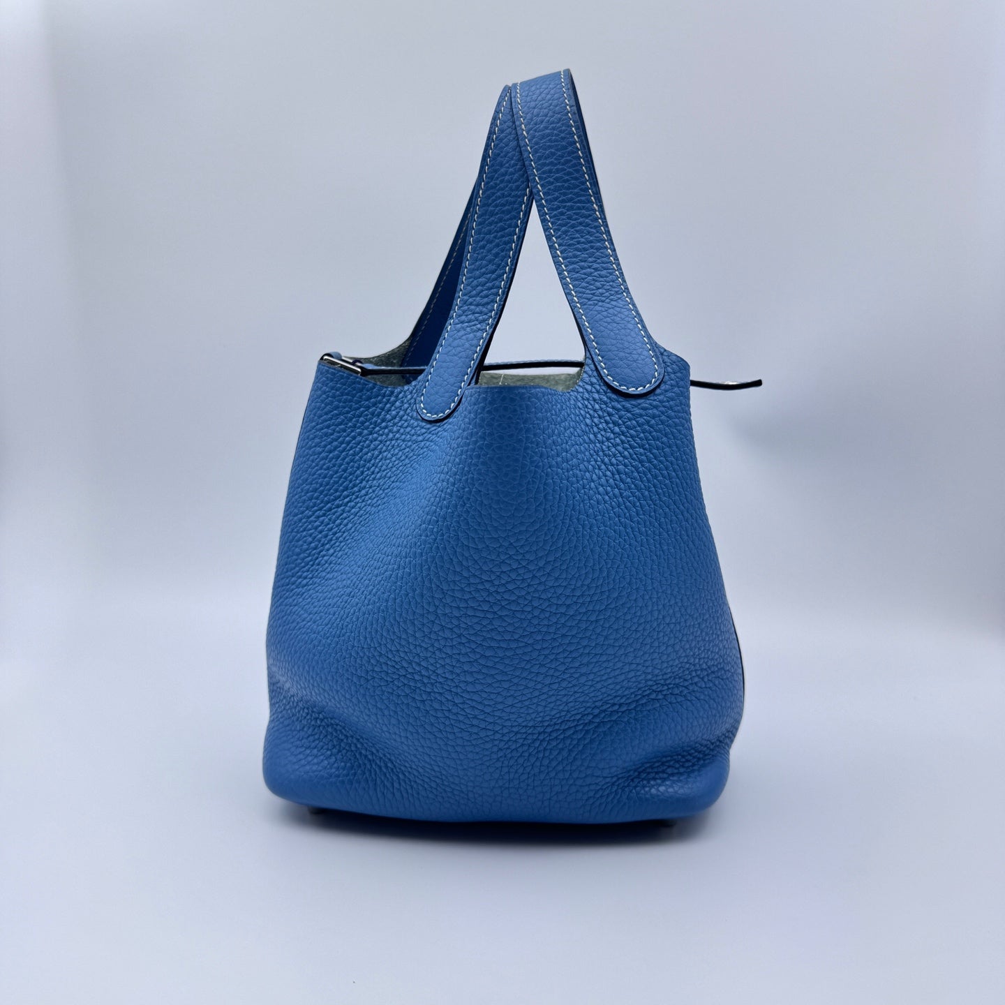 Hermes - Picotin 18 - Leather - Blue - (mini)