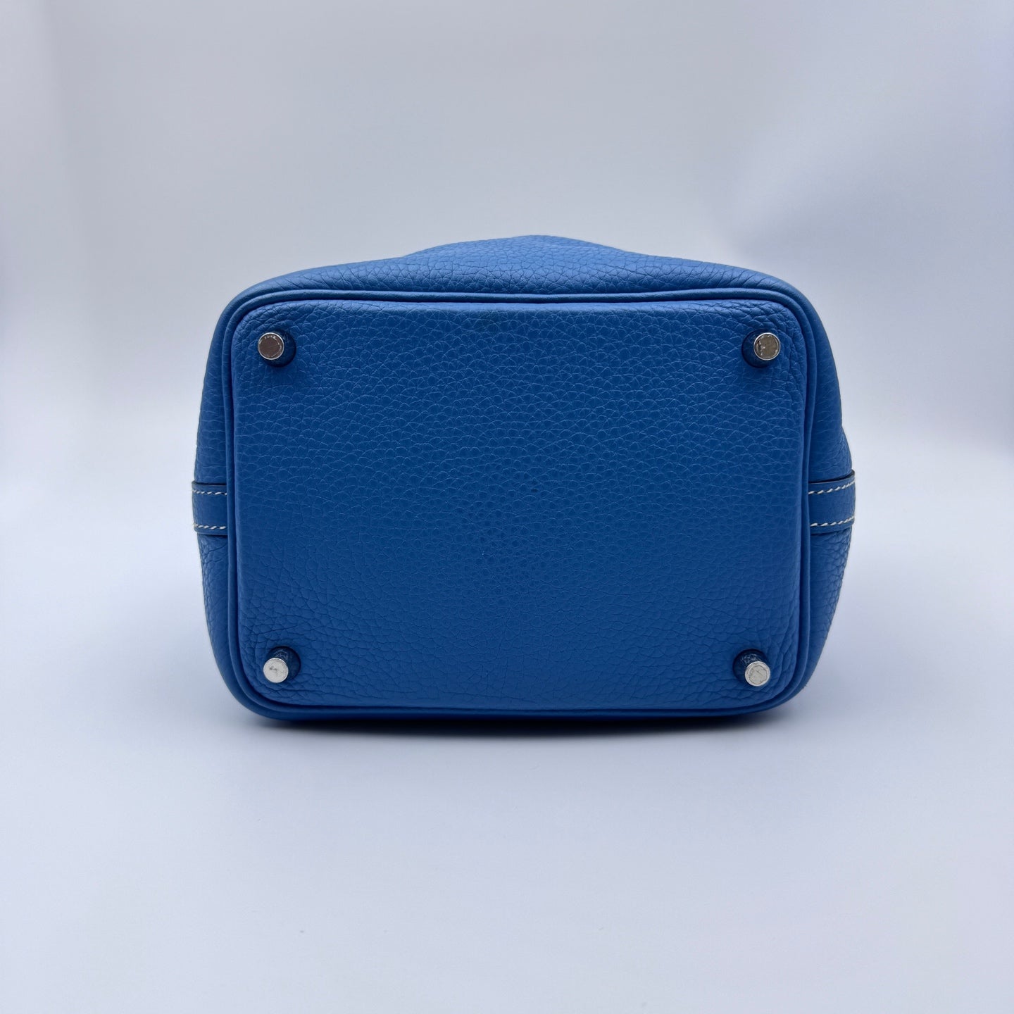 Hermes - Picotin 18 - Leather - Blue - (mini)
