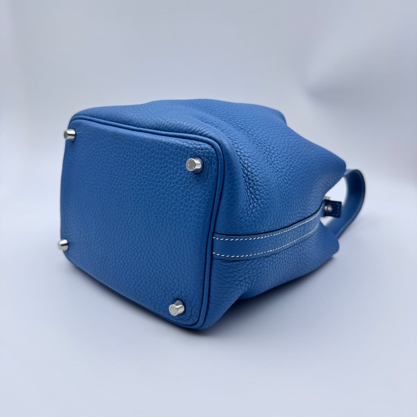 Hermes - Picotin 18 - Leather - Blue - (mini)