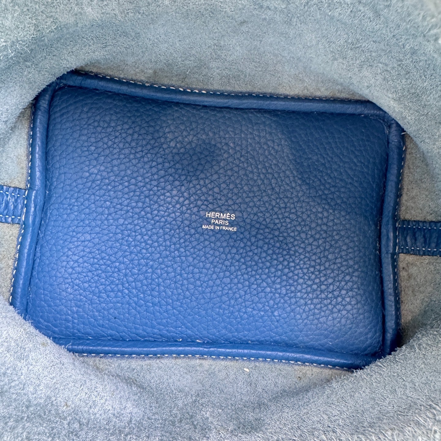 Hermes - Picotin 18 - Leather - Blue - (mini)