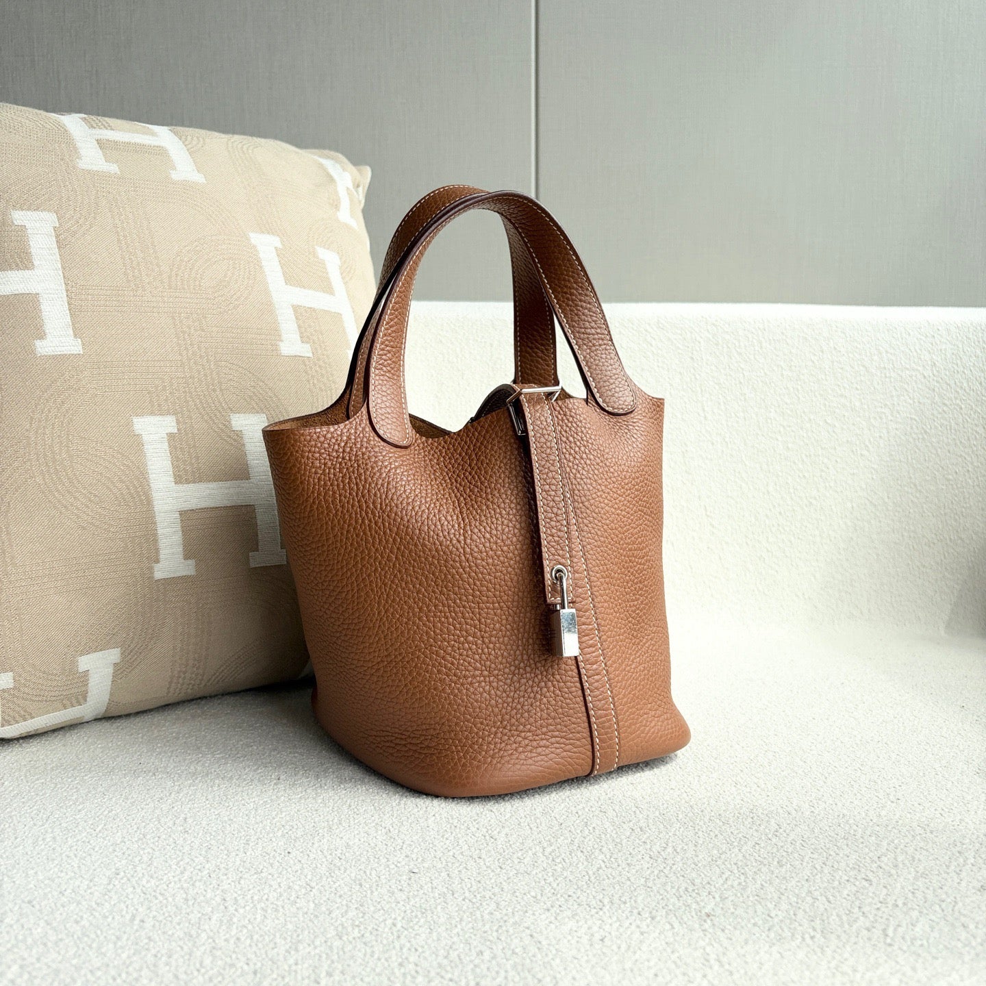 Hermes - Picotin 18 - Leather - Brown - (mini)