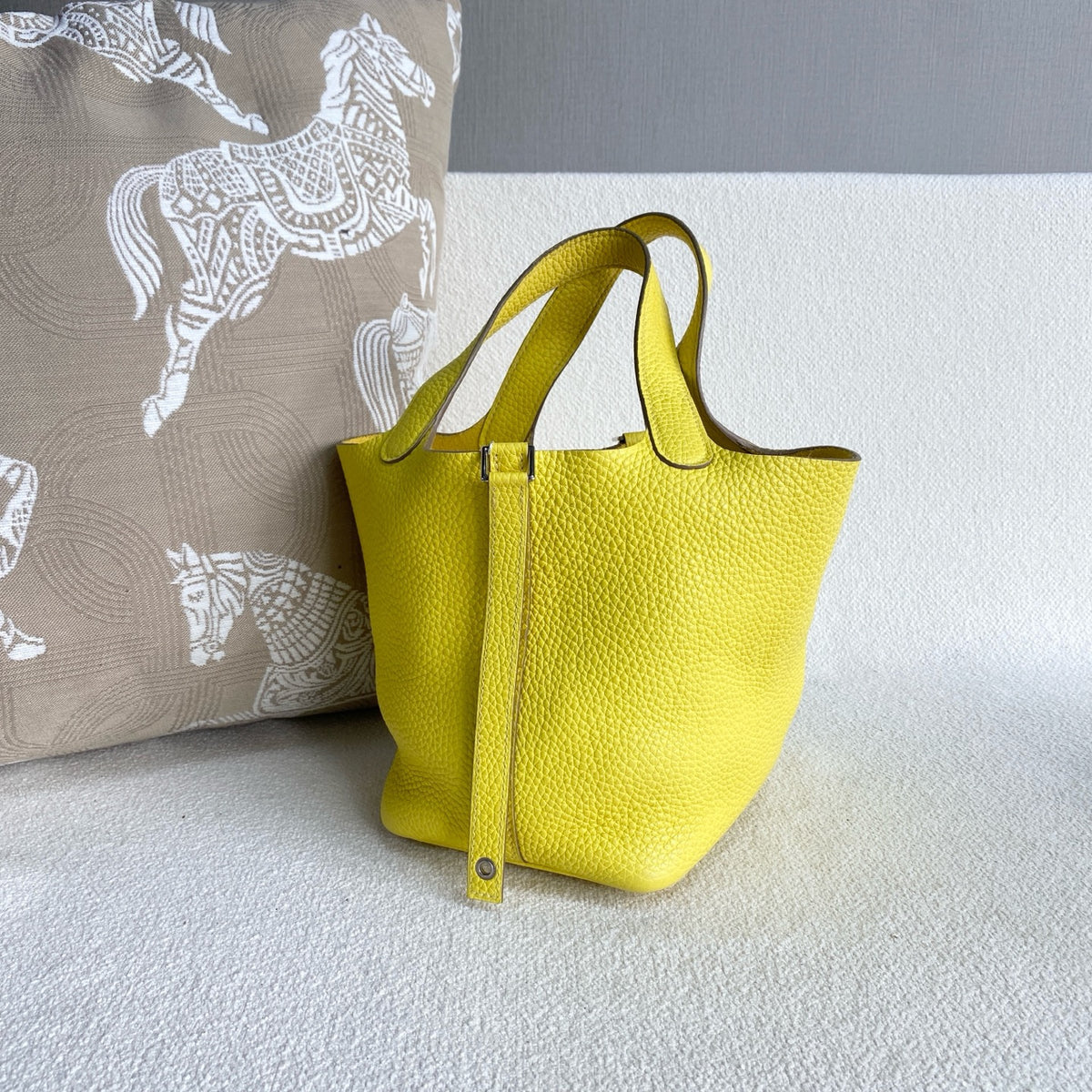 Hermes - Picotin 18 - Leather - Yellow - (mini)