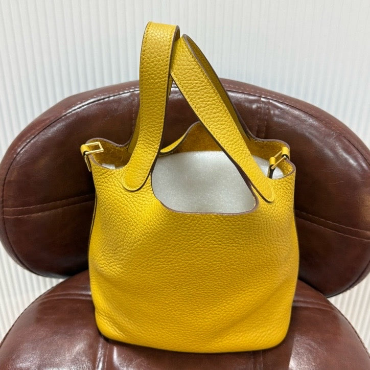 Hermes - Picotin 18 - Leather - Yellow - (small)