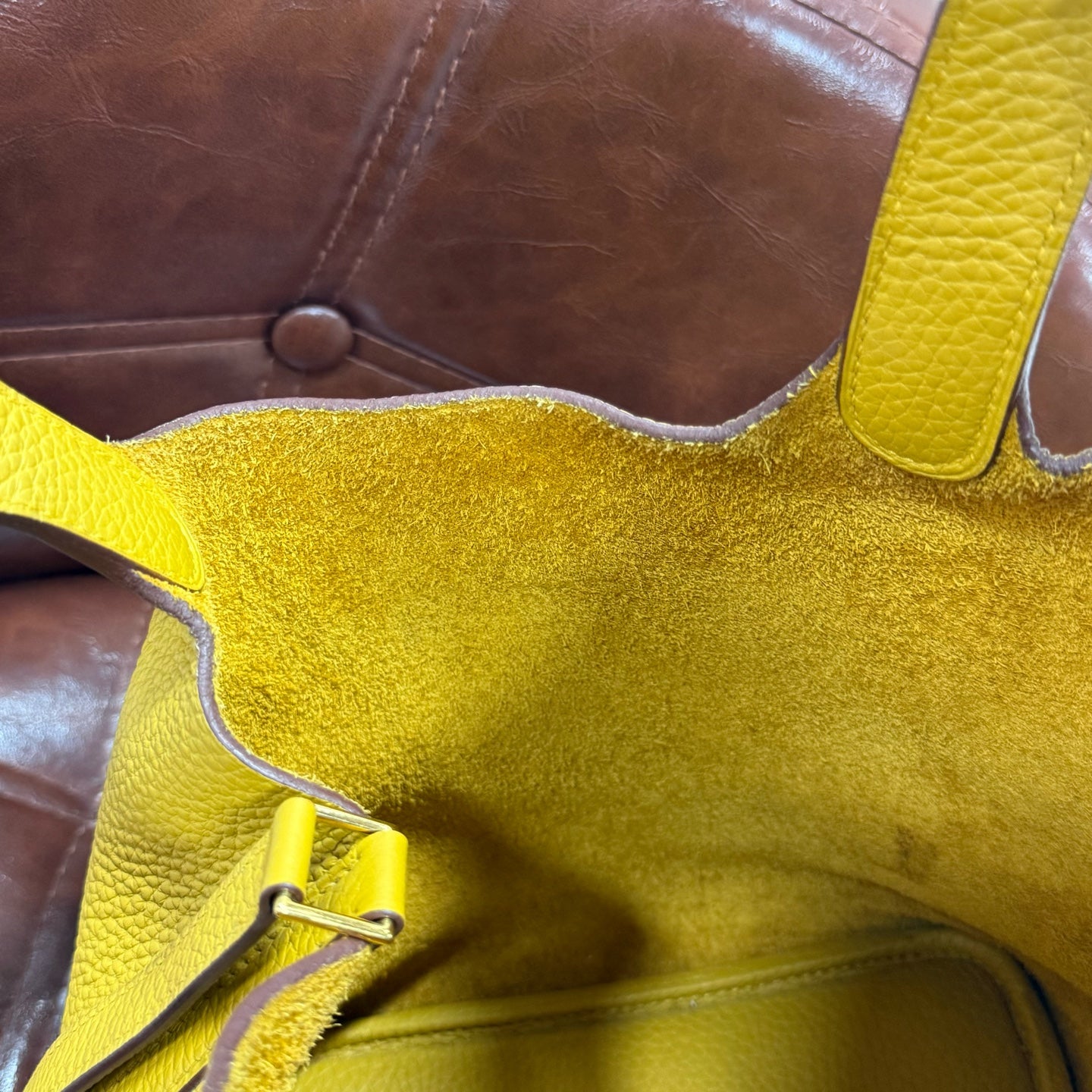 Hermes - Picotin 18 - Leather - Yellow - (small)