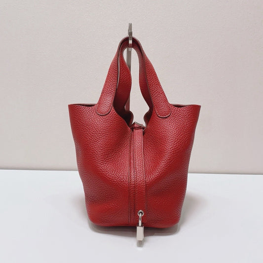 Hermès - Picotin 18 - Taurillon Clemence leather - Red - (Mini)