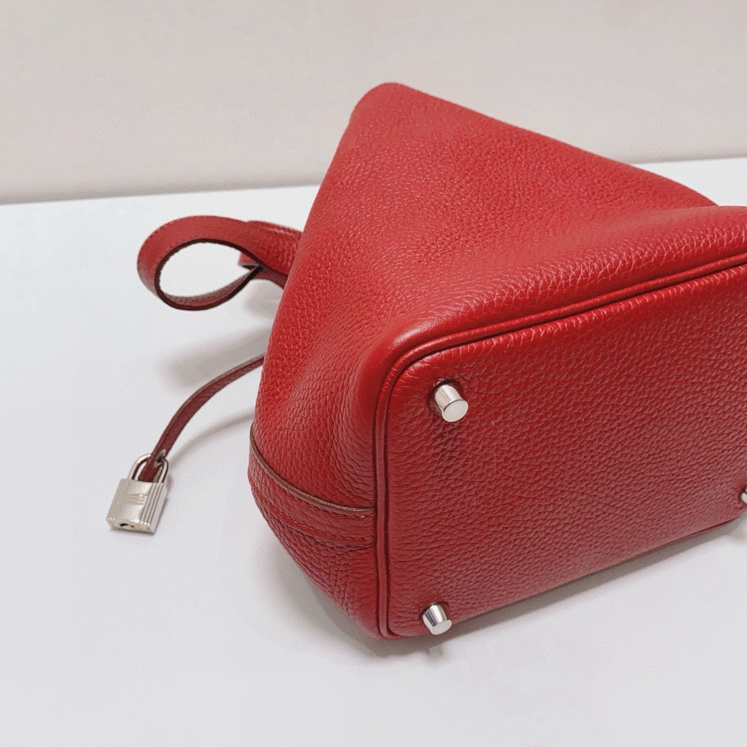 Hermès - Picotin 18 - Taurillon Clemence leather - Red - (Mini)